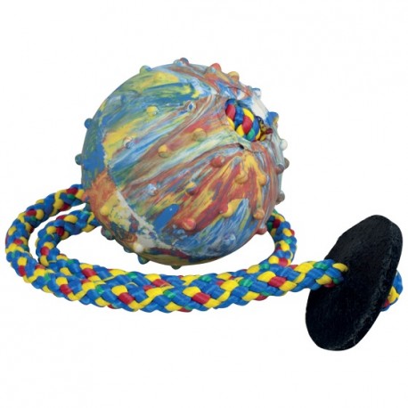 Ball, 6 cm, with 50 cm string and leather ring