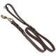 Leather leash, 15 mm wide, length 120 cm