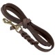 Leather leash with free end, length 2m