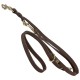 Double leather leash (two carabines)